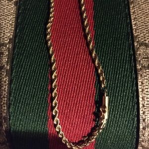 14k Rope Chain Bracelet